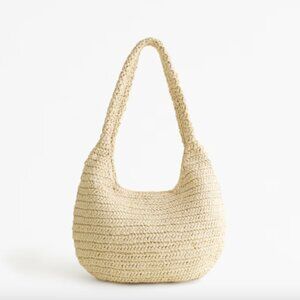 Abercrombie & Fitch Slouch Straw Bag